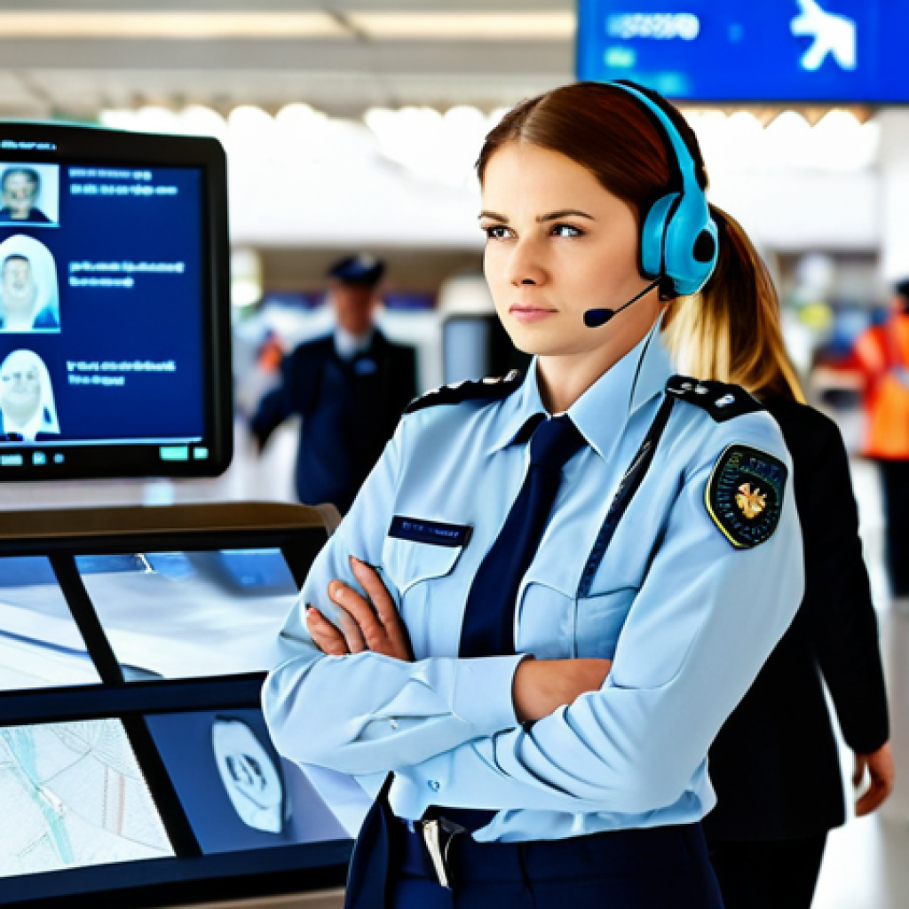 항공보안관리사 보안 스캐닝 실무 - The Vigilant Observer**

"A fully clothed, focused female airport security agent in professional uni...
