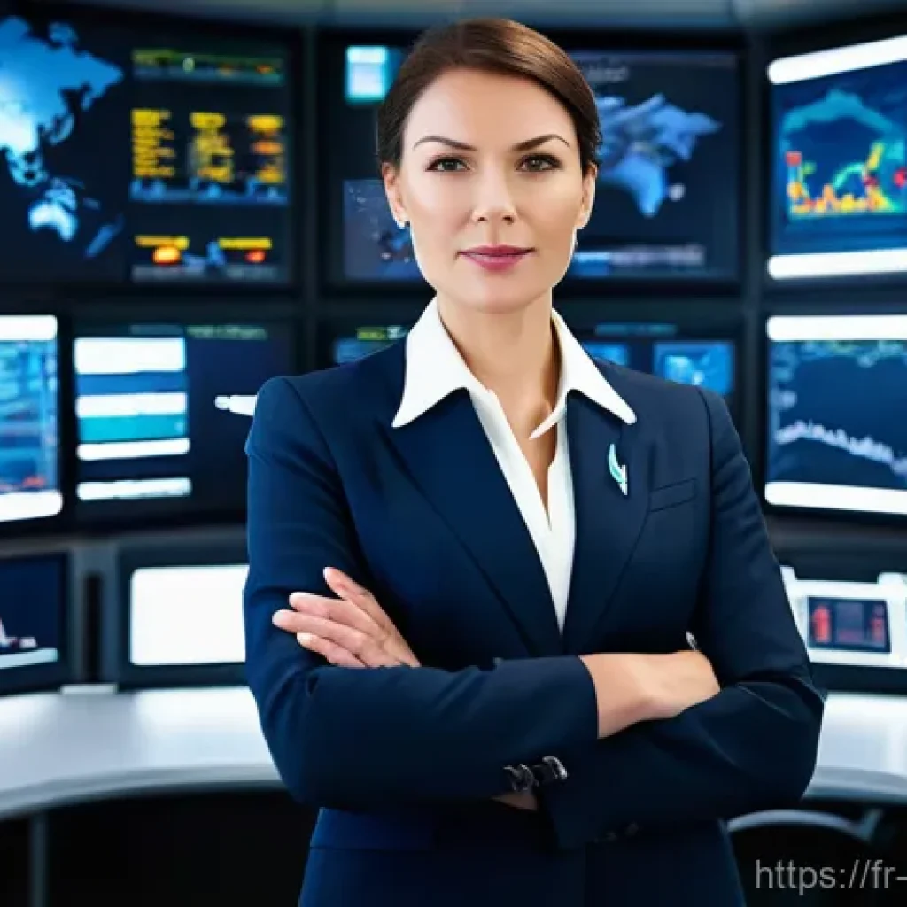 항공보안관리사 자격증 취득 가이드 - "A highly professional and focused female Air Safety Manager, in her late 30s to early 40s, stands c...